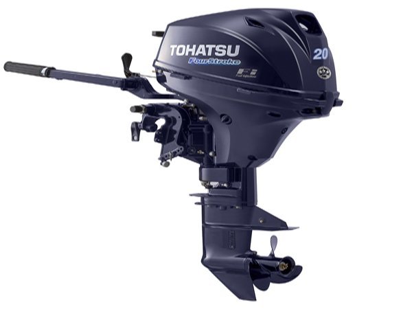 6000-2.jpg 2018 Tohatsu 20 Hp MFS20EEFTL Outboard Motor - Image 1