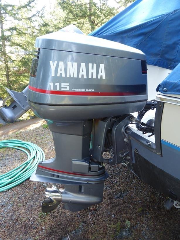 82518176_614.jpg 1991 Yamaha 115 HP V4 Carbureted 2 Stroke 20" Outboard Motor. - Image 1