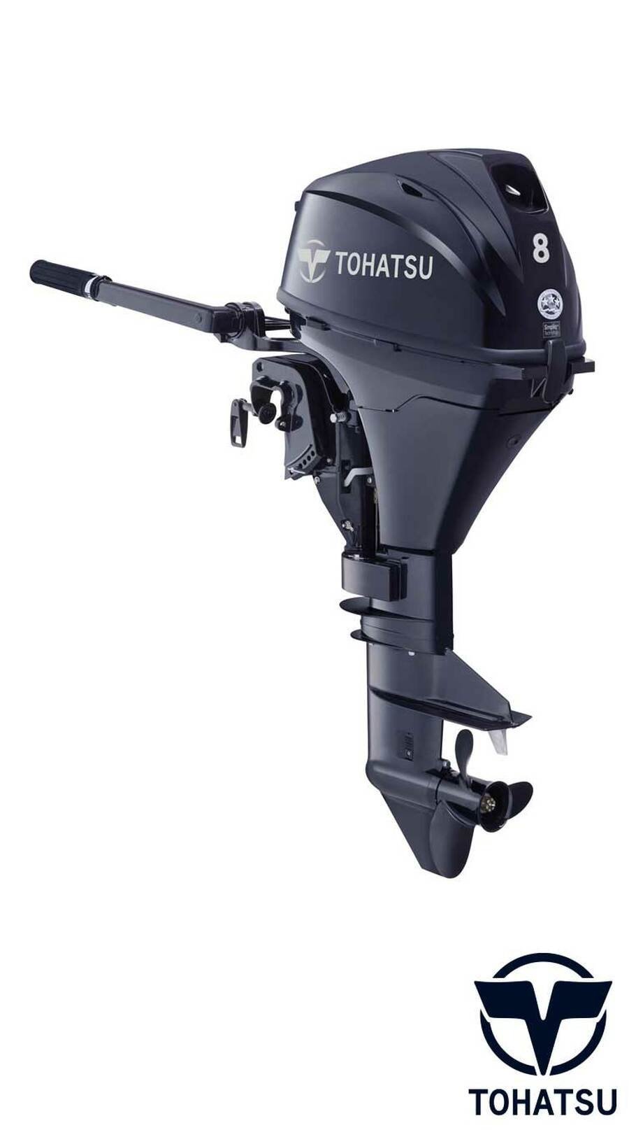 Tohatsu-8HP-MFS8BS.jpg Tohatsu 8HP MFS8BS Outboard Motor - Image 1