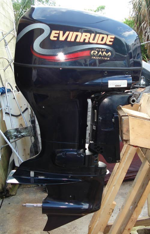 fitch-ram.jpg NEW 2001 Evinrude 70 HP 4-Cylinder EFI 4-Stroke 20" (L) Outboard Motor - Image 1
