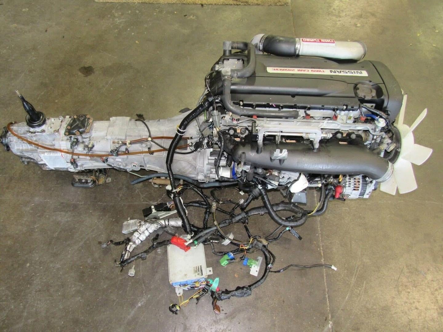 723641864_122110736295344445_3070585342405550918_n RB26DETT Complete Engine & 5-Speed Trans – R32 Skyline - Image 1