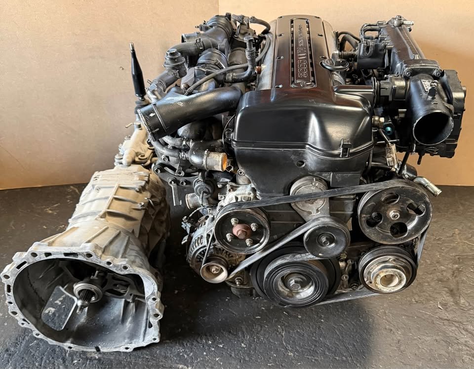 753694986_4382722881950605_4722035109209897000_n 2JZ-GTE VVT-i Complete Engine & R154 Trans - Image 1