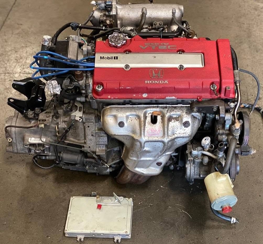 b16 Honda B16B Type R Complete Engine, LSD Trans, ECU 1998 - Image 1
